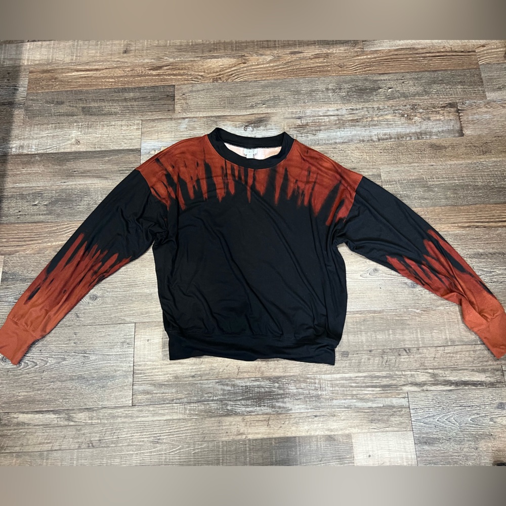 Peyton Jensen Black and Orange Top